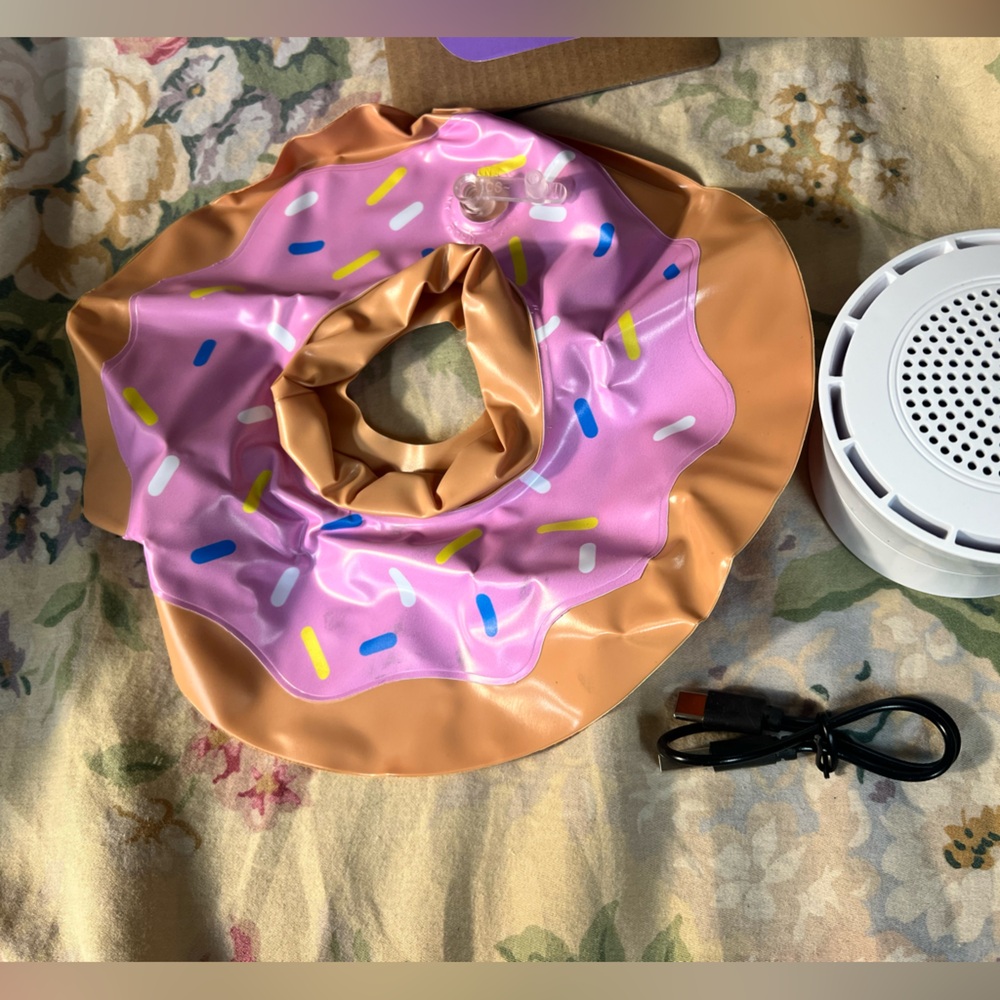 Target Inflatable Donut Pool Speaker - Pink and Brown - Picture 5 of 8